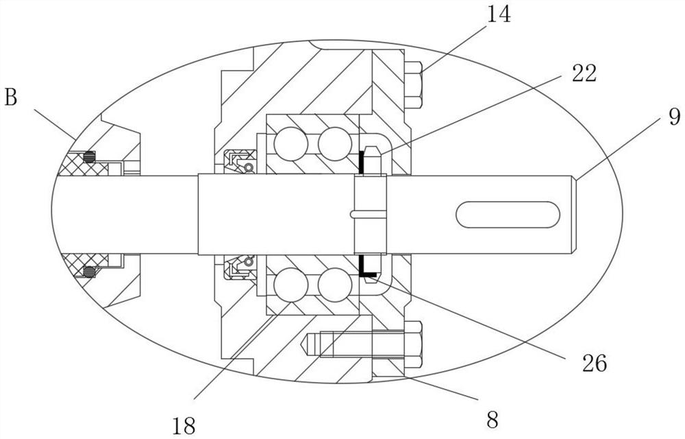 Novel horizontal cantilever energy-saving two-stage pump