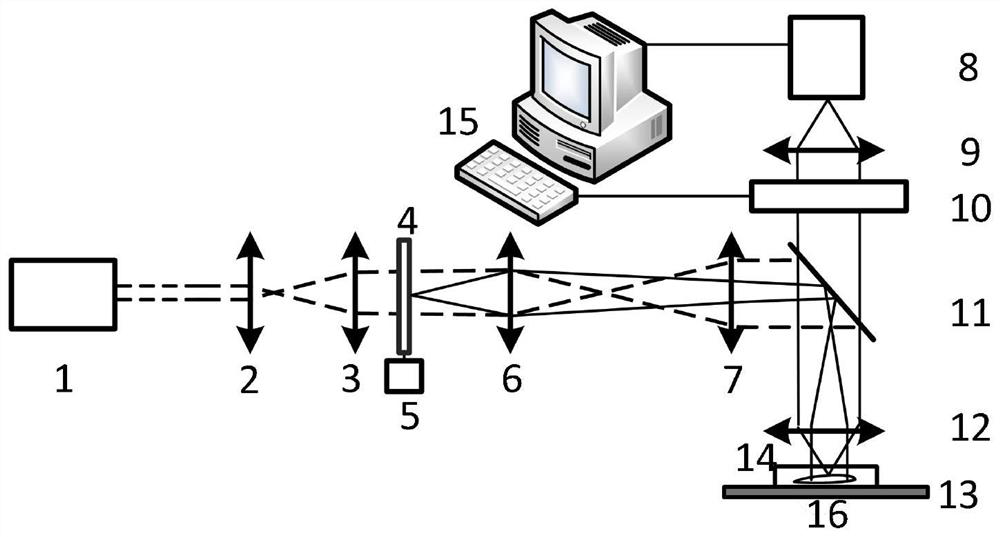 Wide-field multispectral fluorescence microscopic imaging method and system based on dynamic speckle illumination