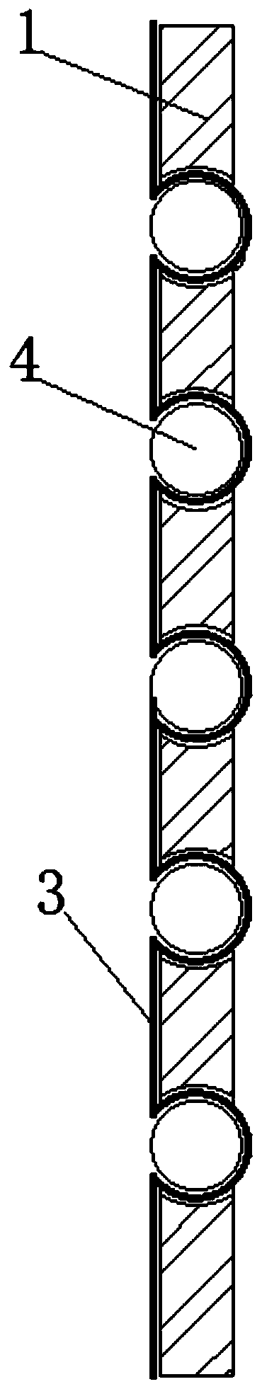 Spore bulge imitating type filter plate for filtering gas suspended solid