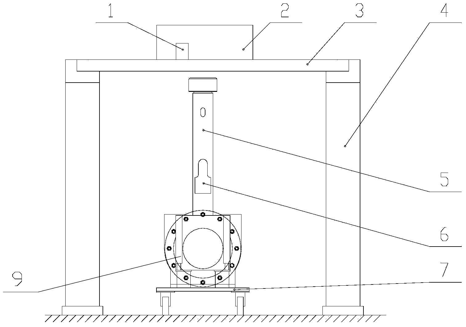 Gas gun type impact response spectrum testing machine