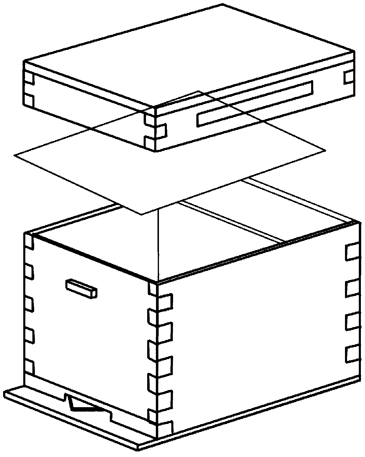 Method for organizing new bee colony by utilizing adjustable mating box and adjustable mating box