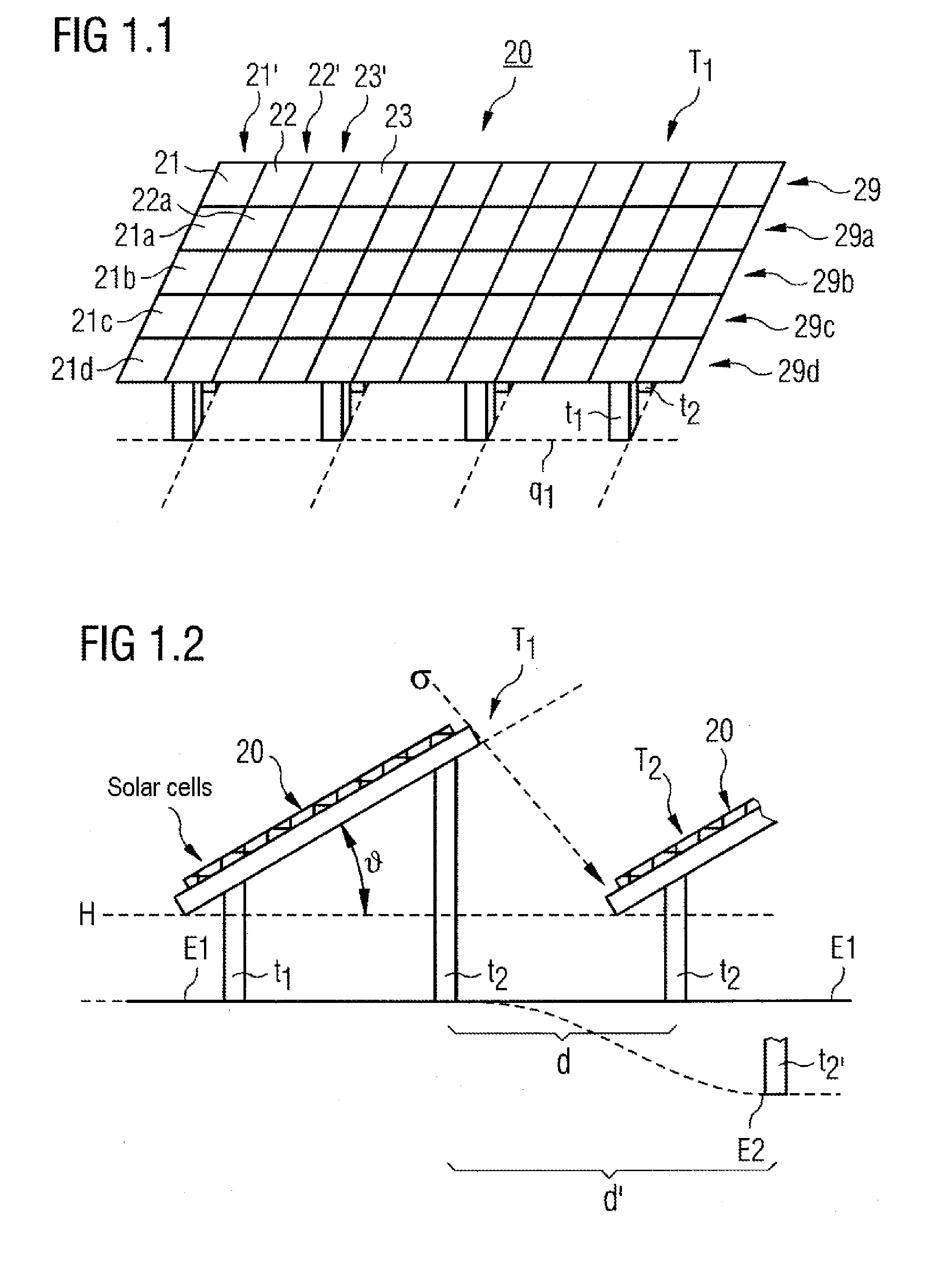 Simplified construction of a photovoltaic system with a consecutively placed system block