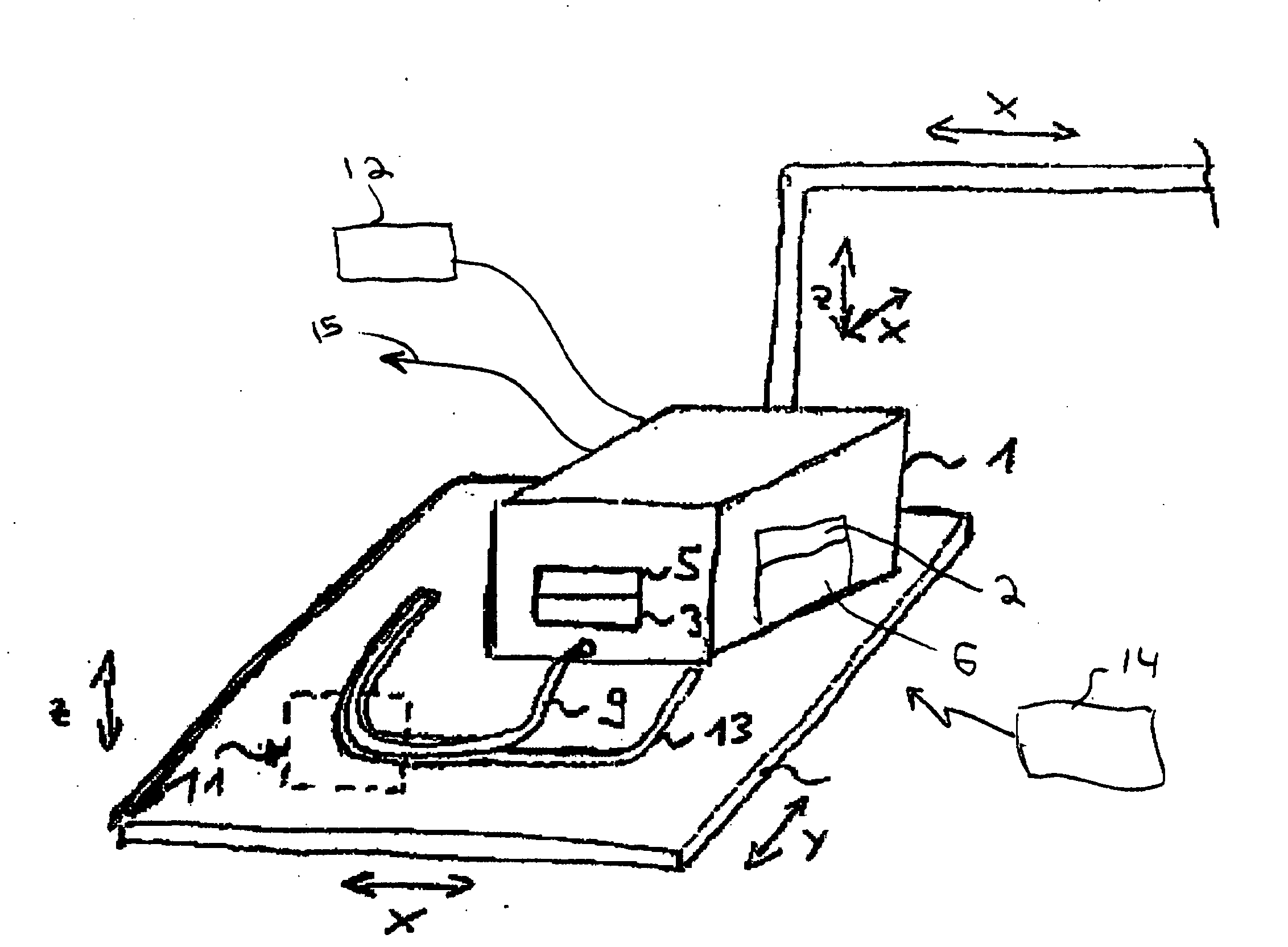 Device for identifying a structure to be applied to a substrate, and corresponding methods