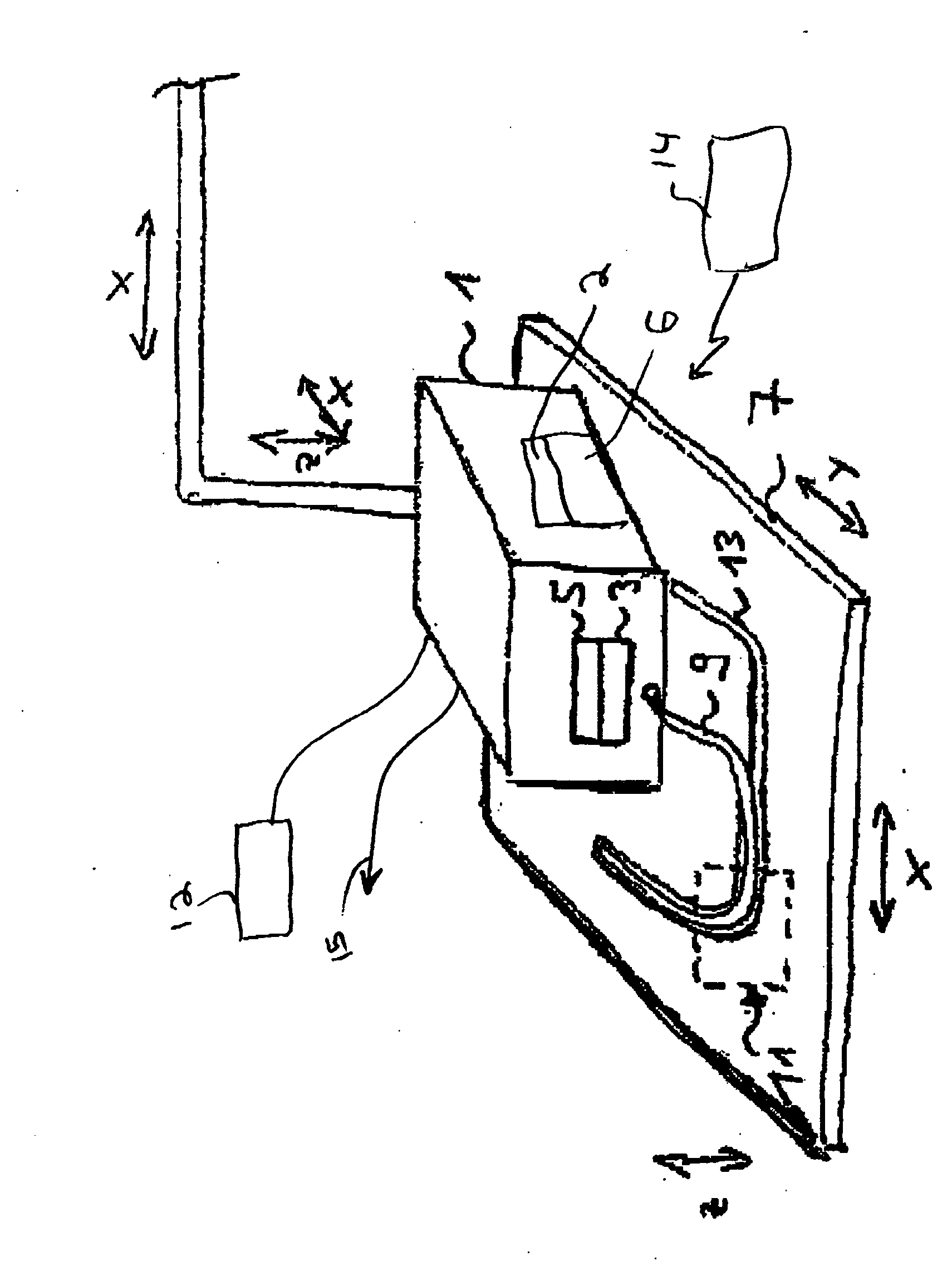 Device for identifying a structure to be applied to a substrate, and corresponding methods