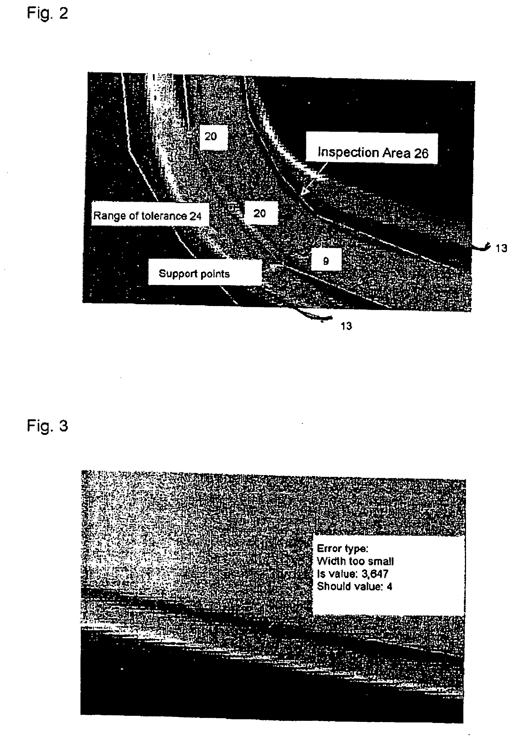 Device for identifying a structure to be applied to a substrate, and corresponding methods