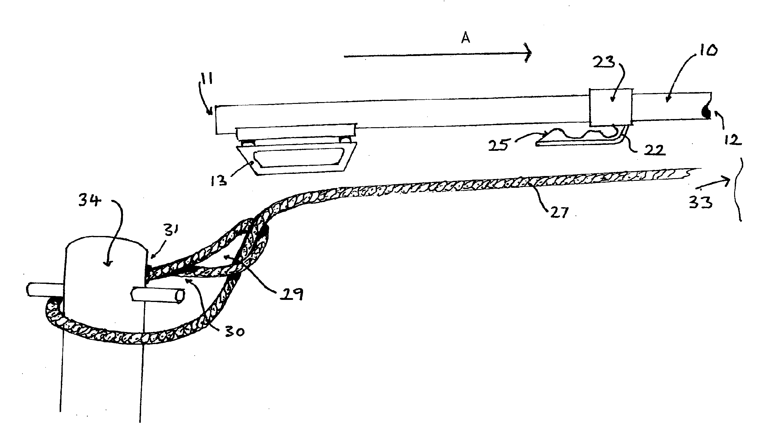 Lasso handling device