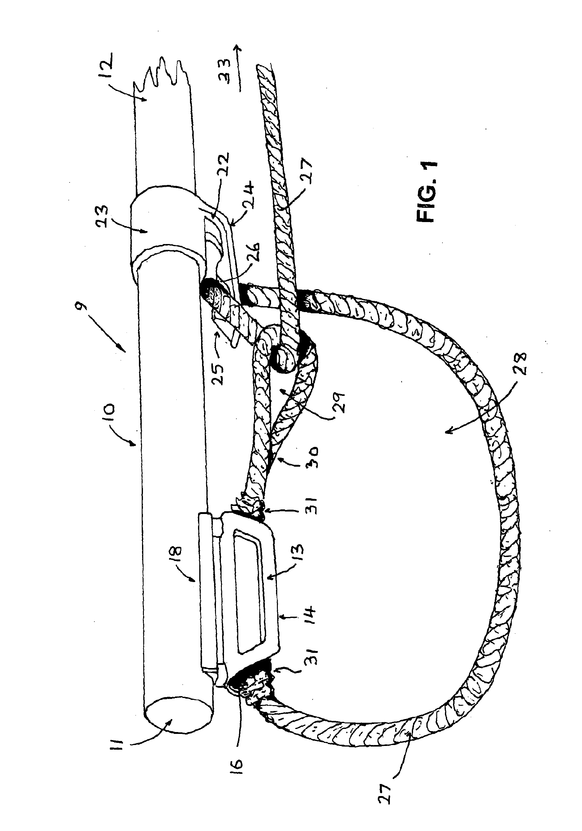 Lasso handling device