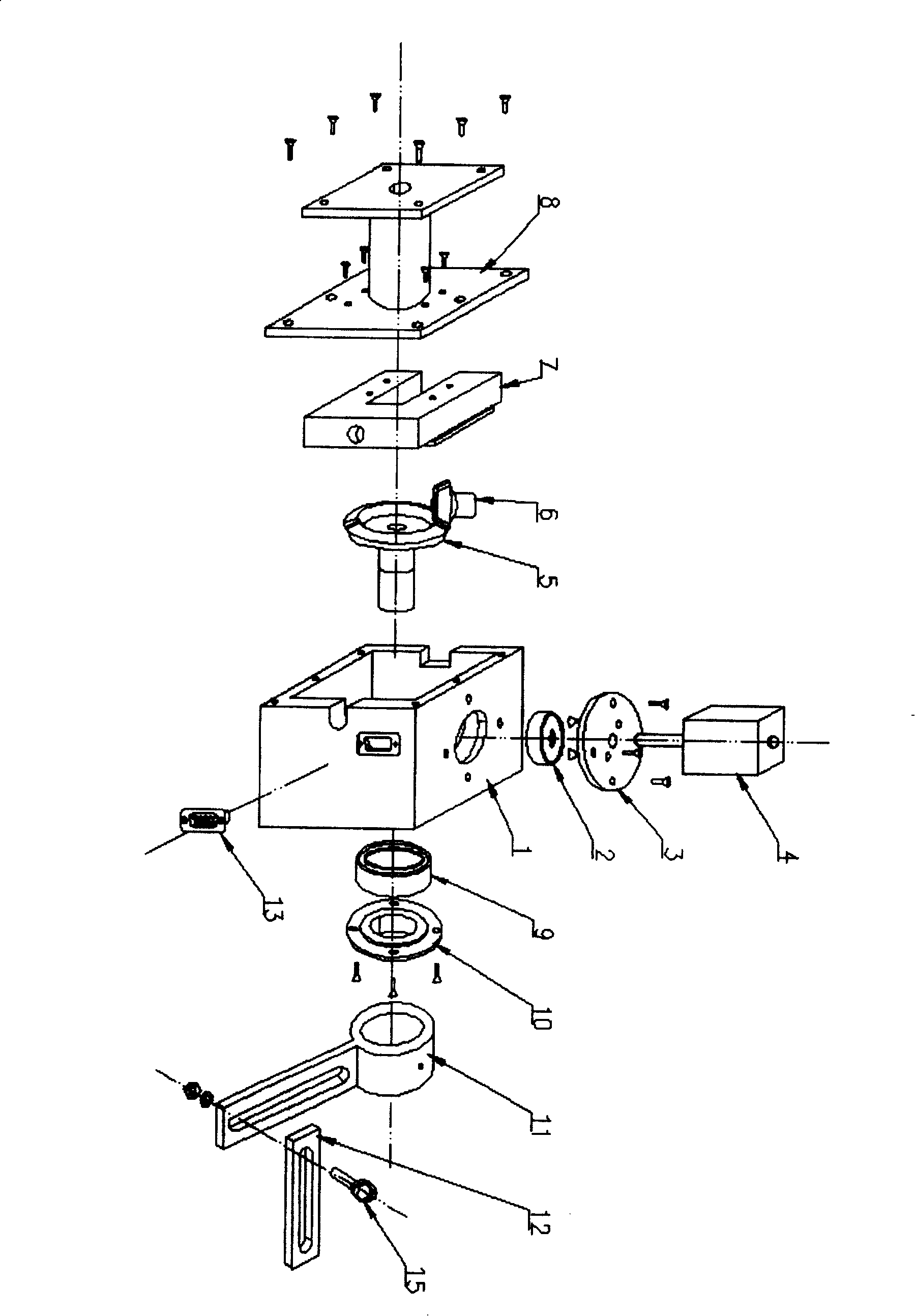 Side shaft powder feeding apparatus based on laser powder filling welding and powder feeding method