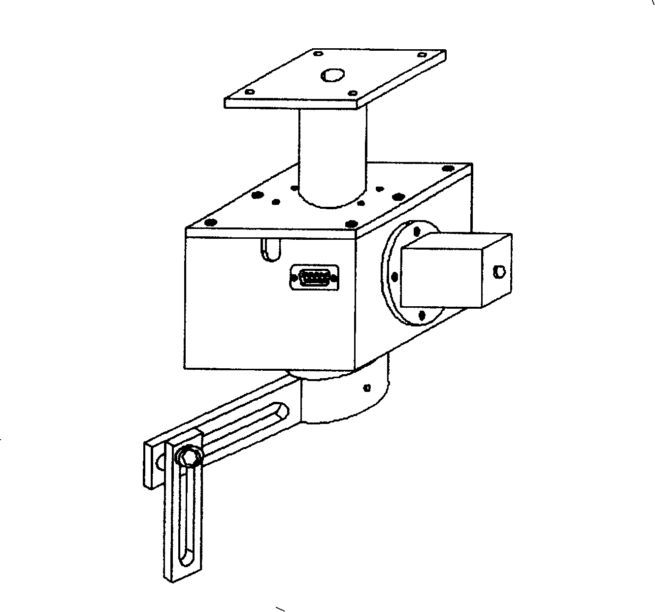 Side shaft powder feeding apparatus based on laser powder filling welding and powder feeding method