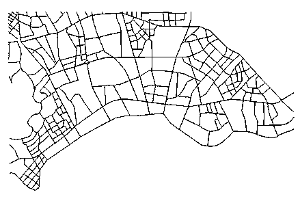 Optimal path analyzing method based on road corner weight