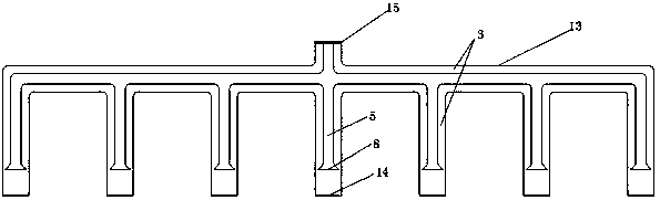 An asphalt pavement cooling device