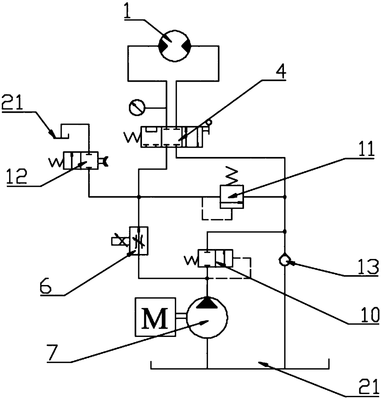 Hydraulic driving device for large reel type sprinkler