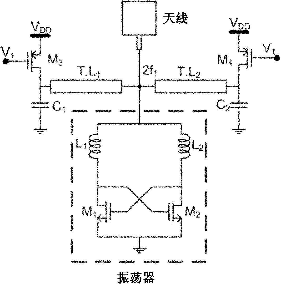 Tera-hertz silica-based quadrupler and frequency multiplier