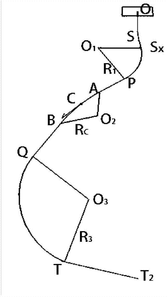 Sidetrack horizontal well track design method under control point constraint condition