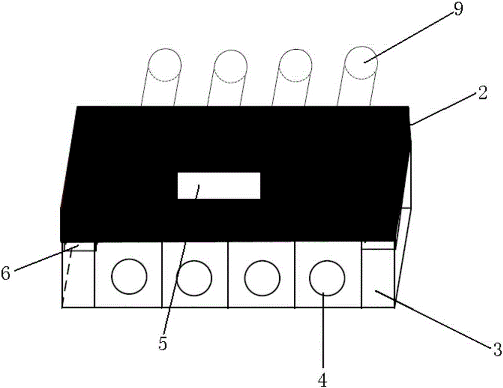 Live plugging socket connector of low-voltage metering box