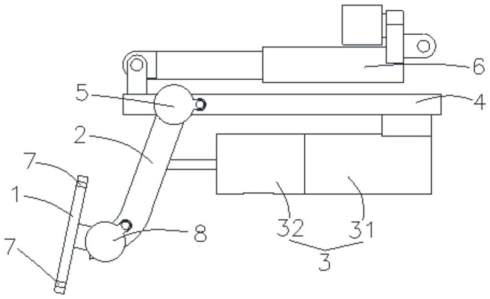 New energy vehicle brake sensing and pedal position active adjusting type pedal mechanism