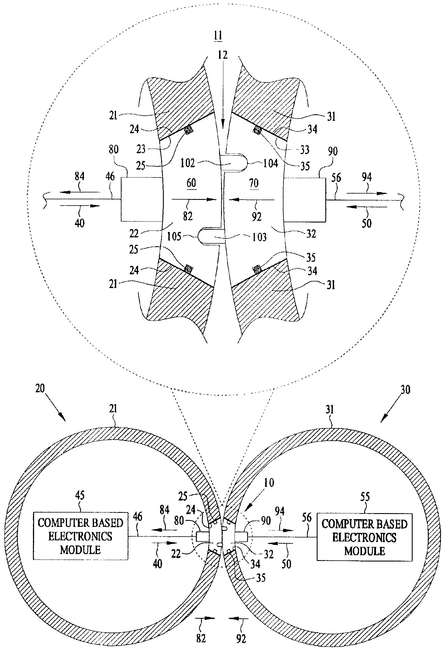 Connector-less high speed underwater data interface