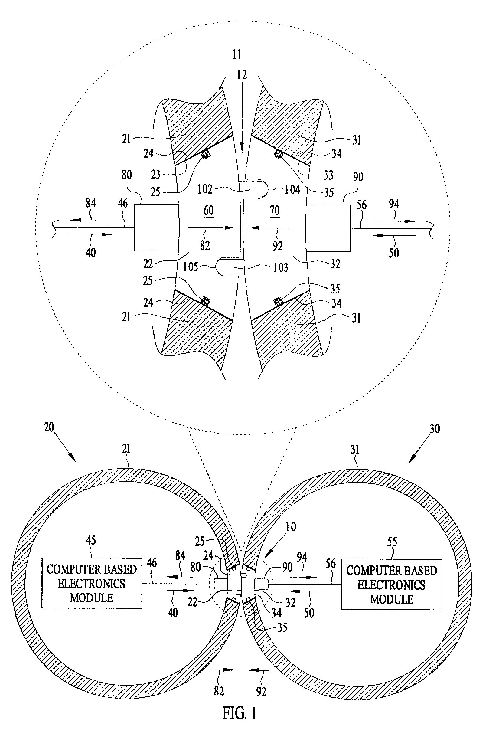 Connector-less high speed underwater data interface