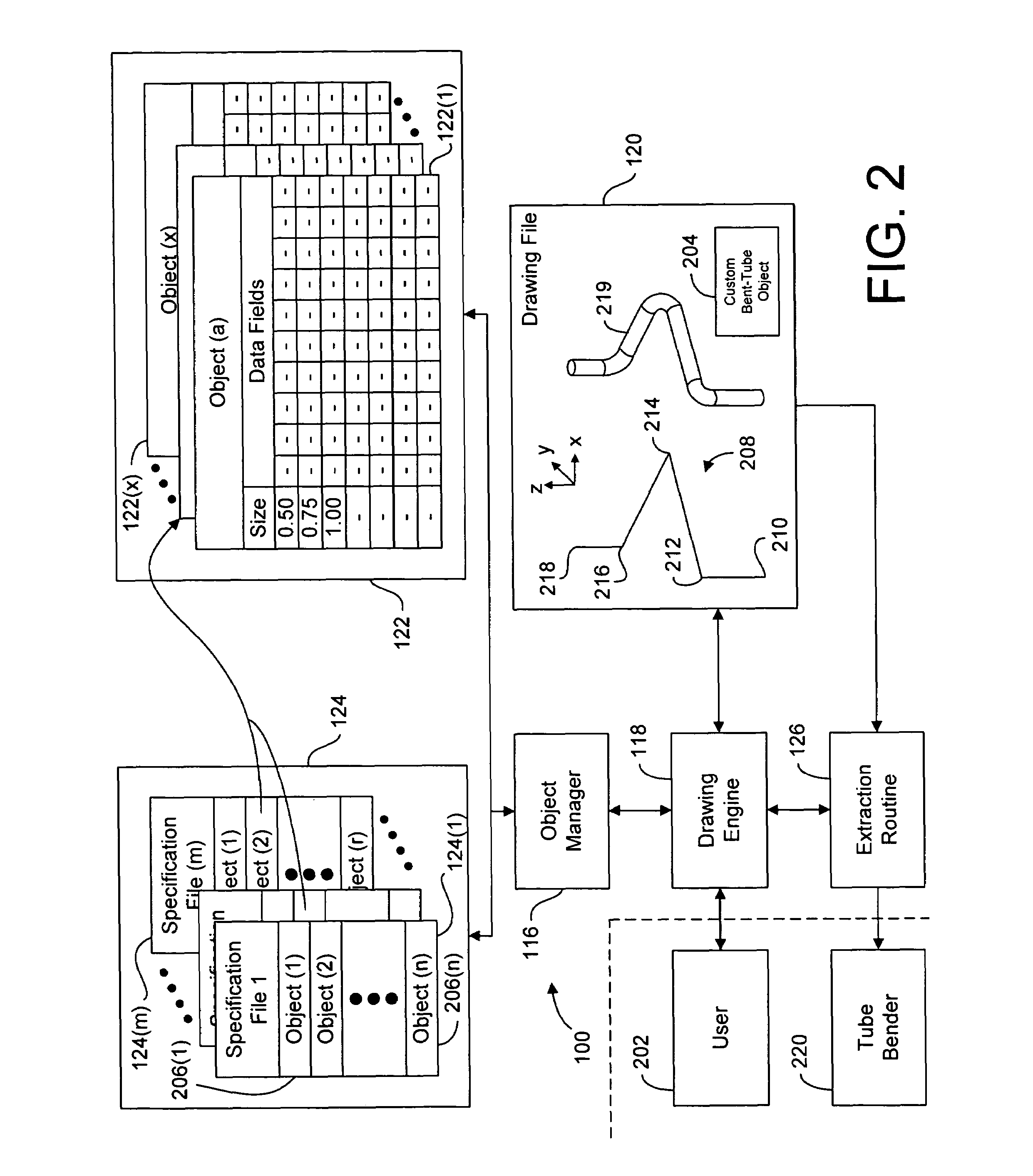 System and method for drawing and manufacturing bent pipes