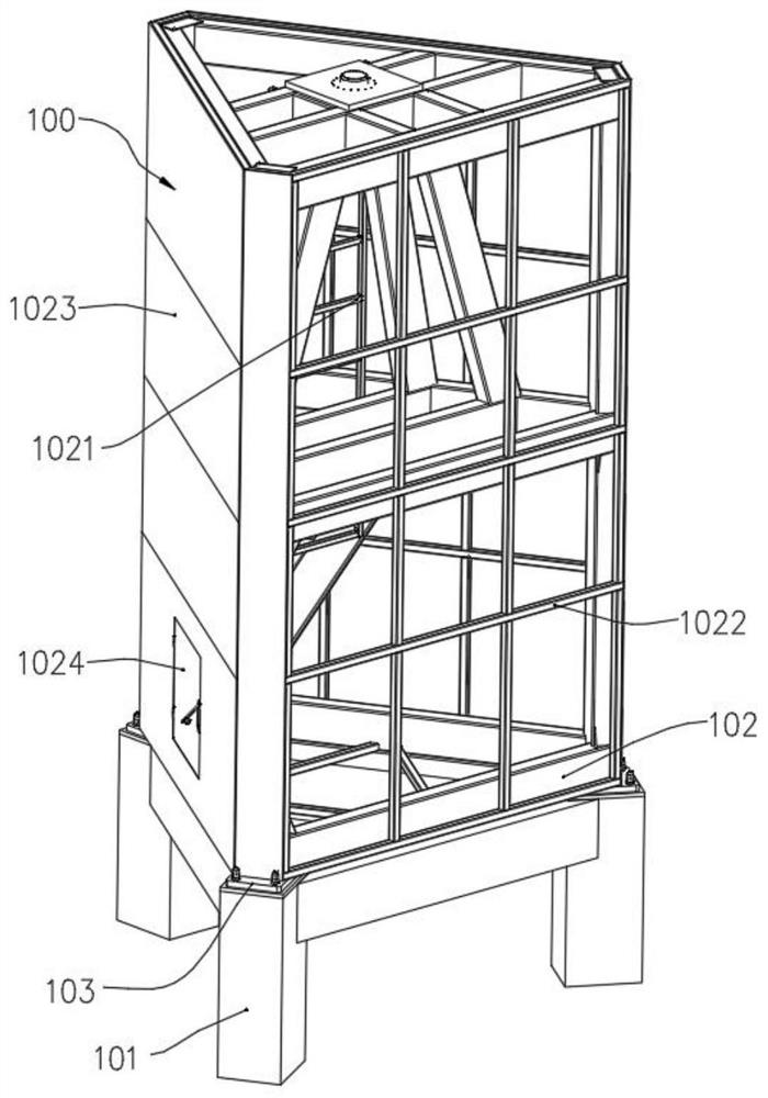 Rotary wing type LED (Light Emitting Diode) advertising board device and method thereof