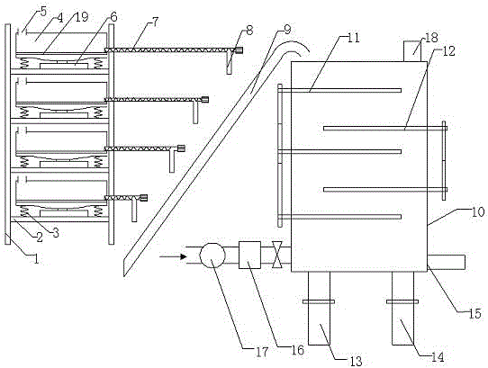 A wool washing device