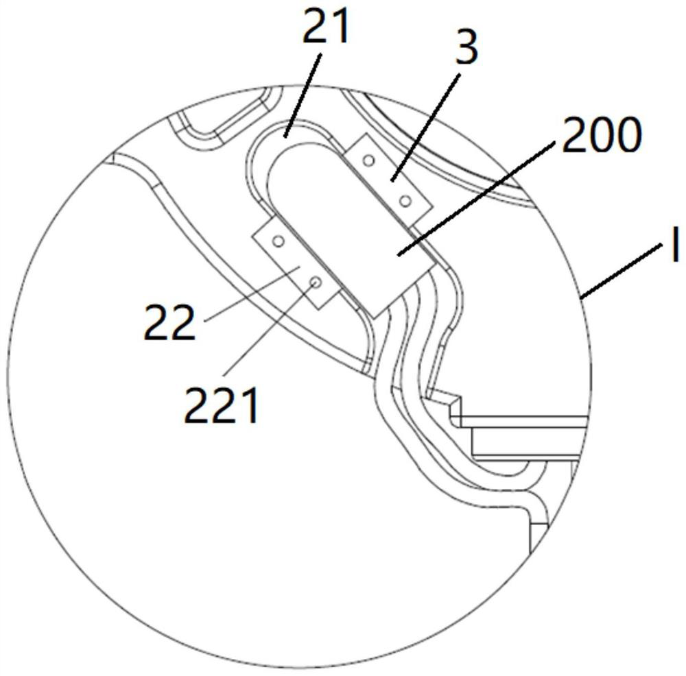 Plastic package motor and electrical equipment provided with plastic package motor