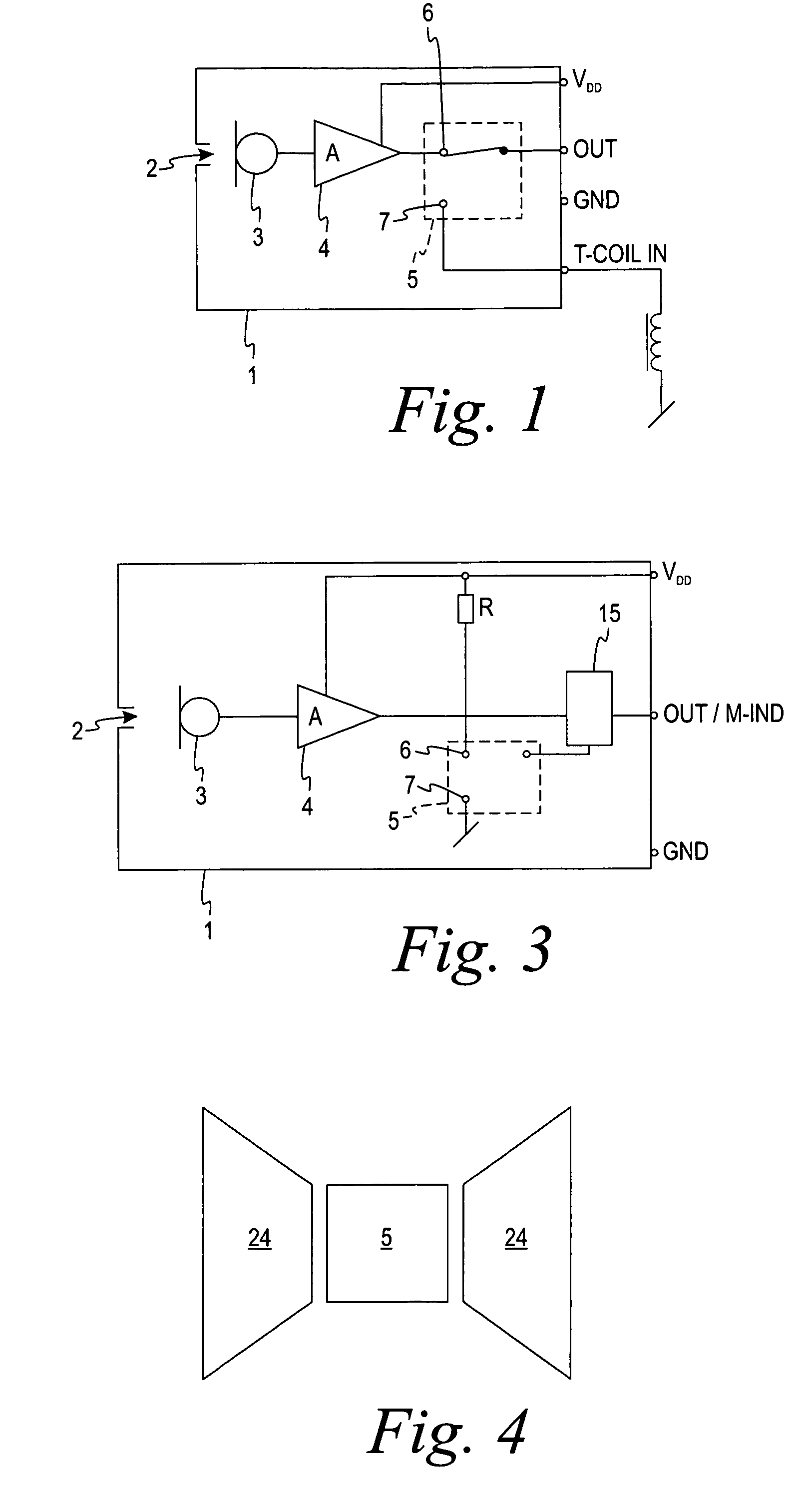 Microphone assembly comprising magnetically activatable element for signal switching and field indication