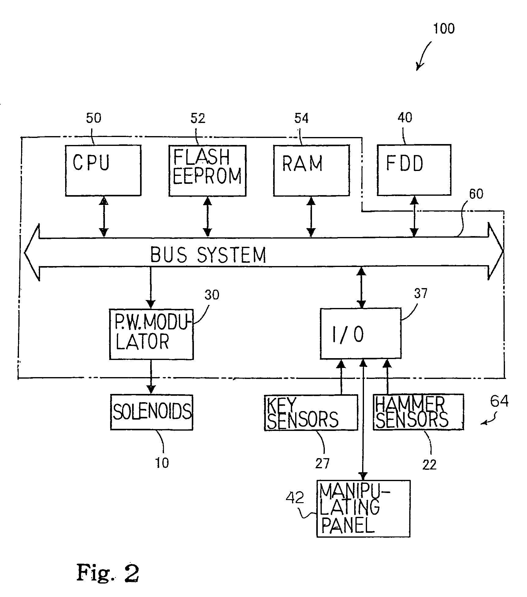 Automatic player keyboard musical instrument equipped with key sensors shared between automatic playing system and recording system