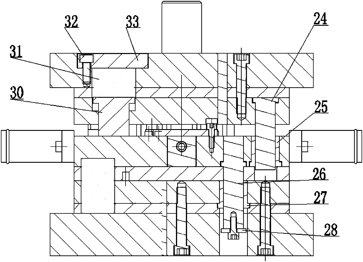 Novel stamping die structure