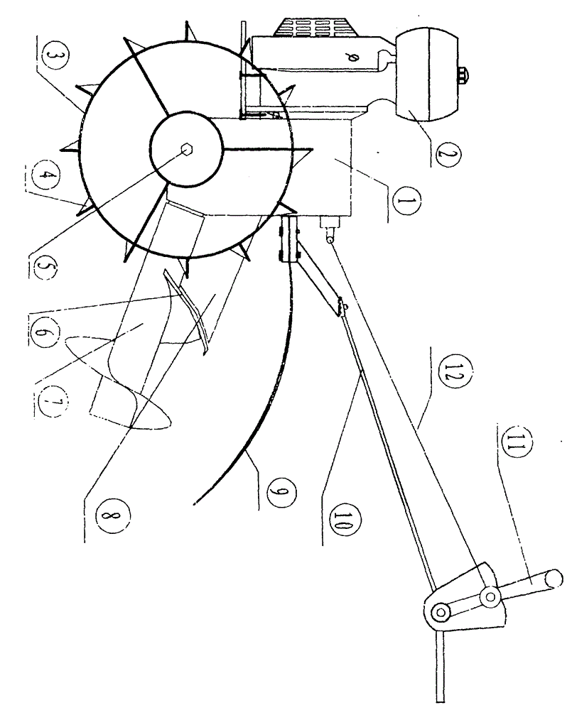 Tillage method for tilling firm ground, muddy land and weed land and multifunctional tillage machine thereof