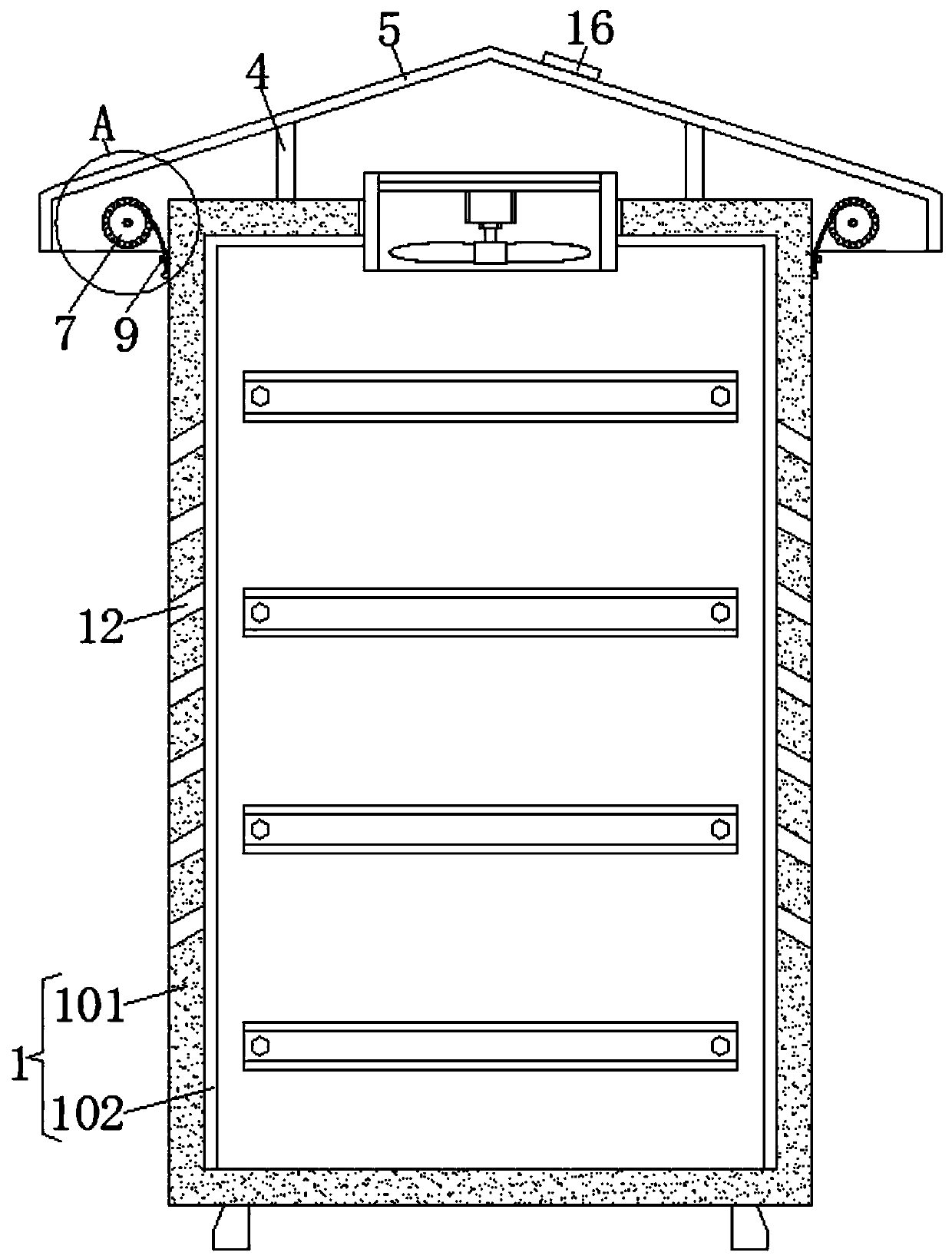 Power electrical switch cabinet with good waterproof function