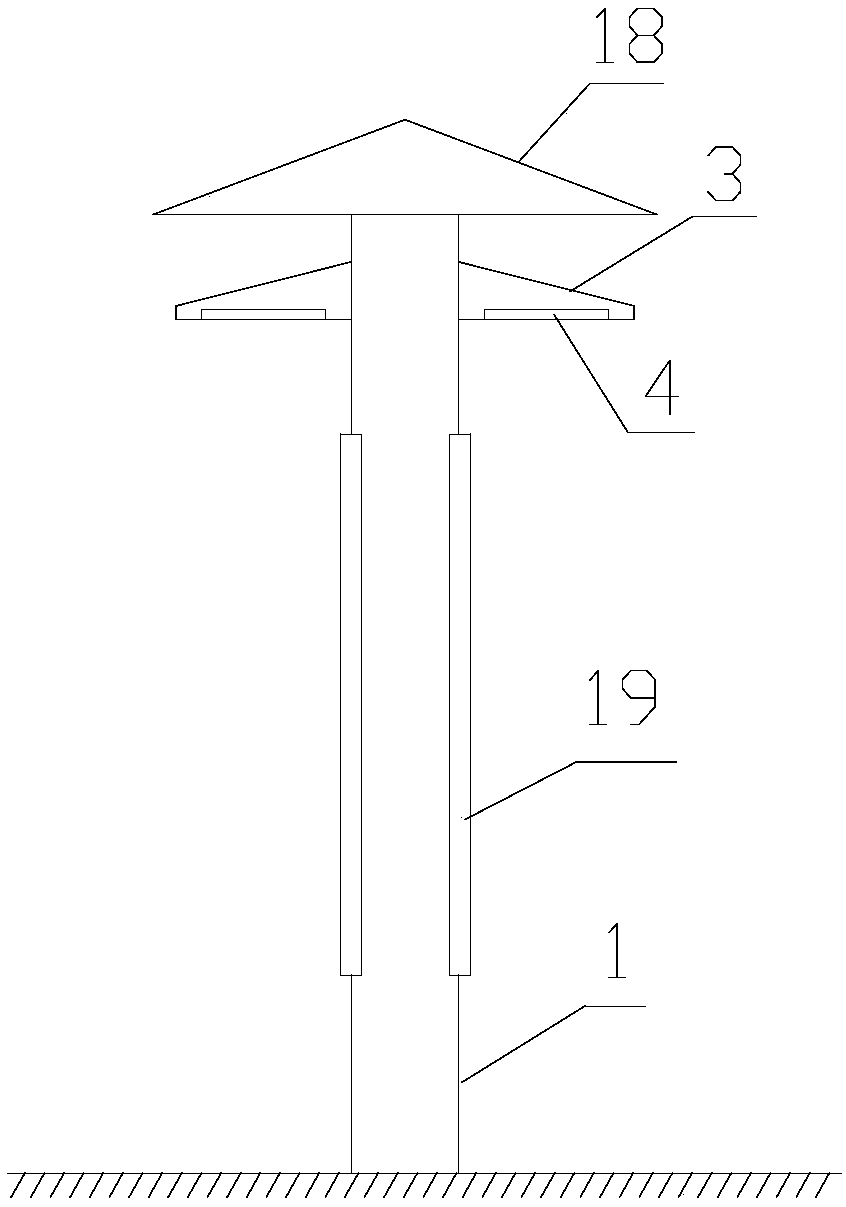 Campus multifunctional solar street lamp