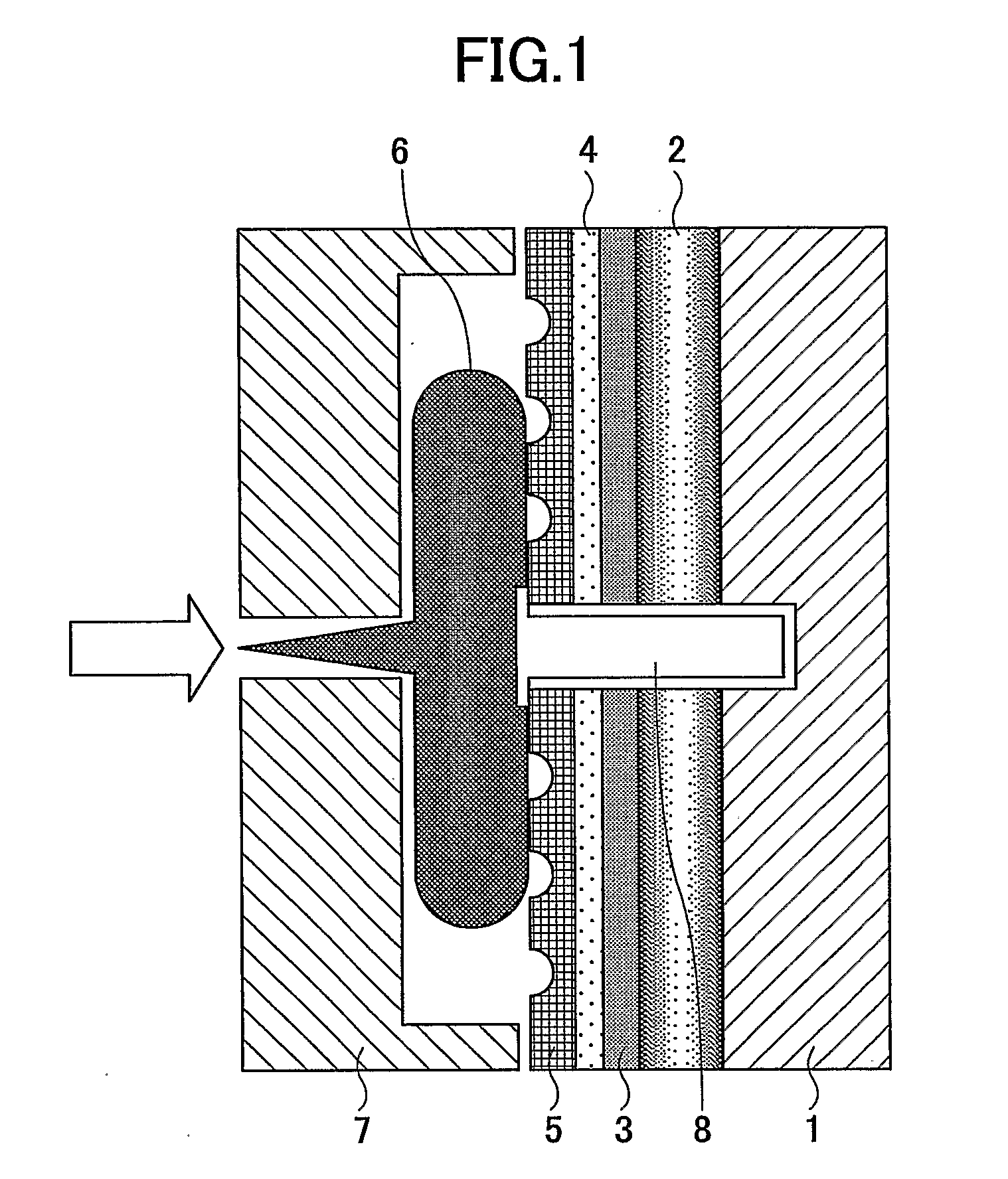 Heat insulating stamper structure