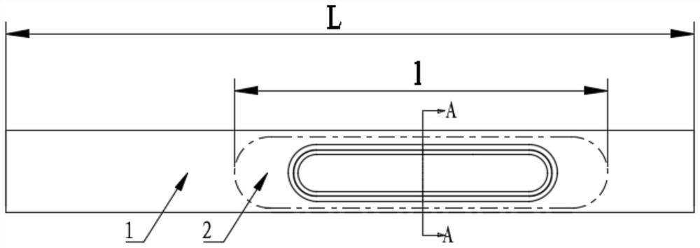 Integrated gradient material box body packaging structure for airtight rectangular connector