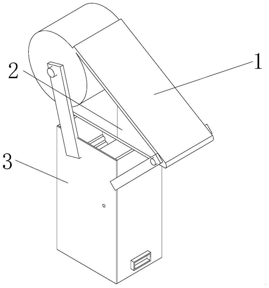 Metal-containing garbage screening device