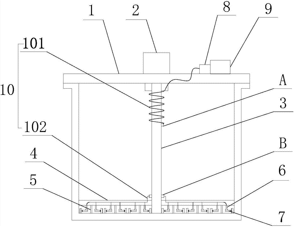 High-efficiency water-injection mud scraper