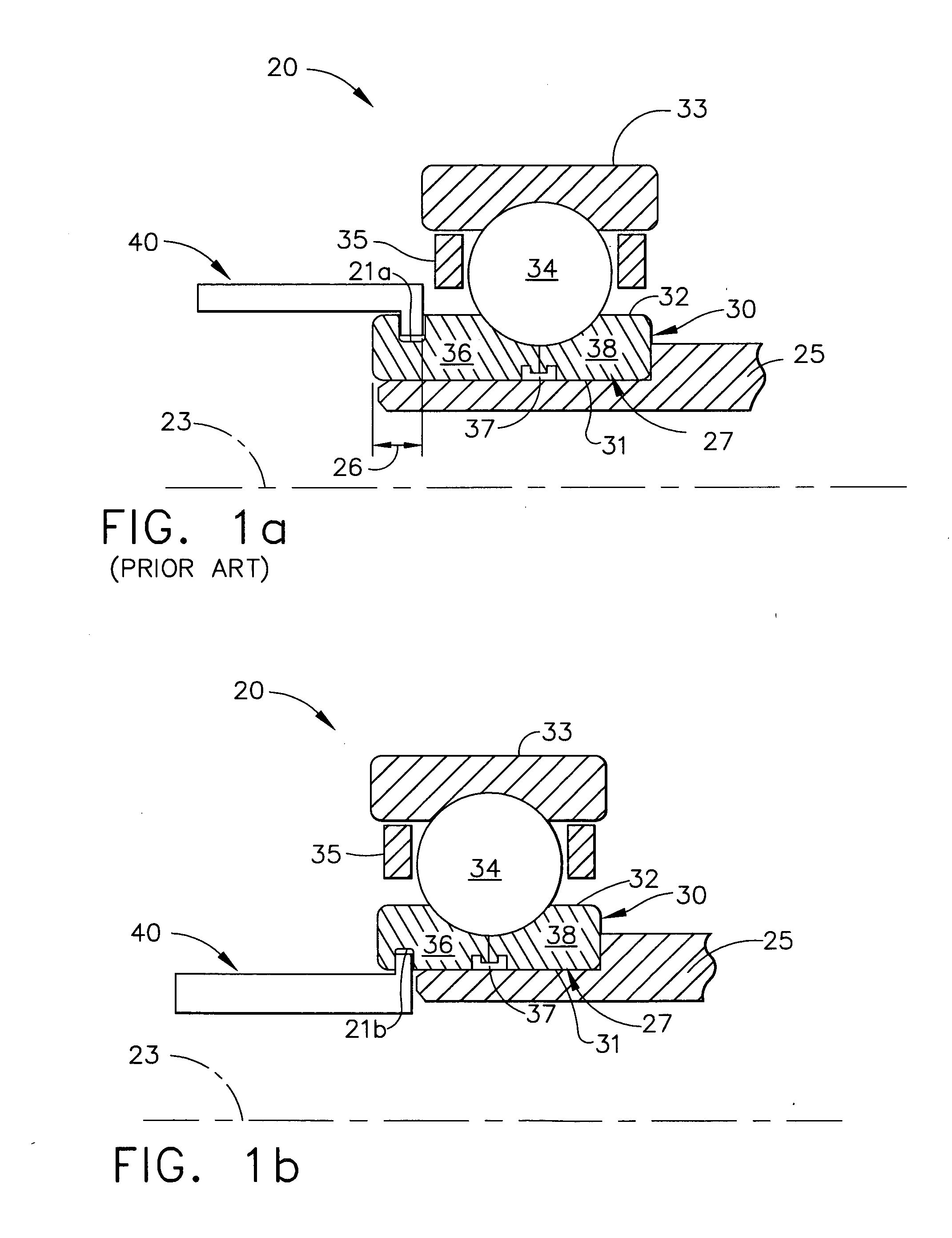 Compact removal feature and removal tool for rolling element bearings