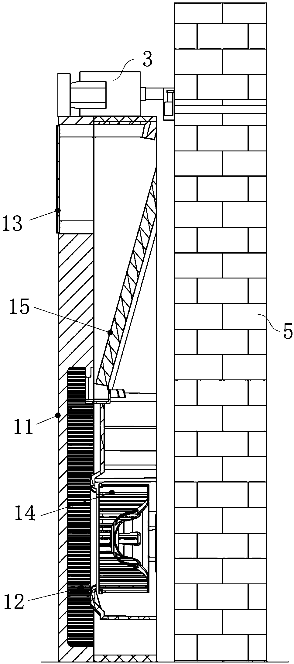 Jetting device of cabinet air conditioner and cabinet air conditioner with same