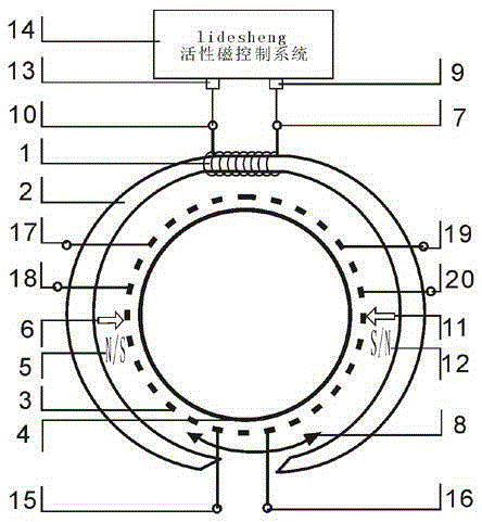 Externally controlled pole-changing three-phase motor system