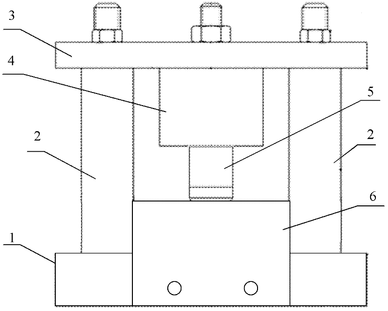 Beryllium bronze leaf spring normal-temperature and high-temperature stress relaxation testing device and testing method thereof