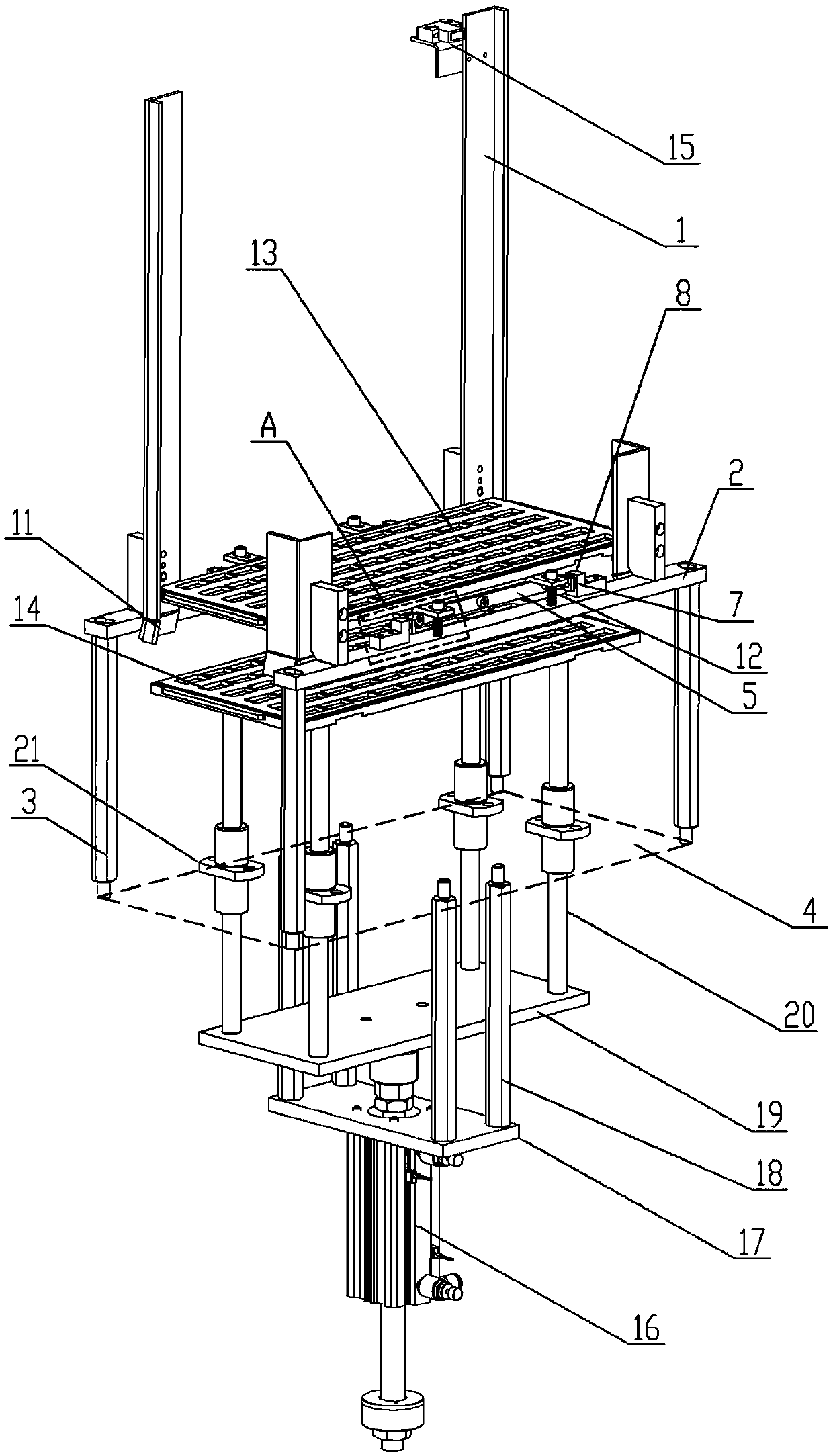 Empty tray recovery mechanism