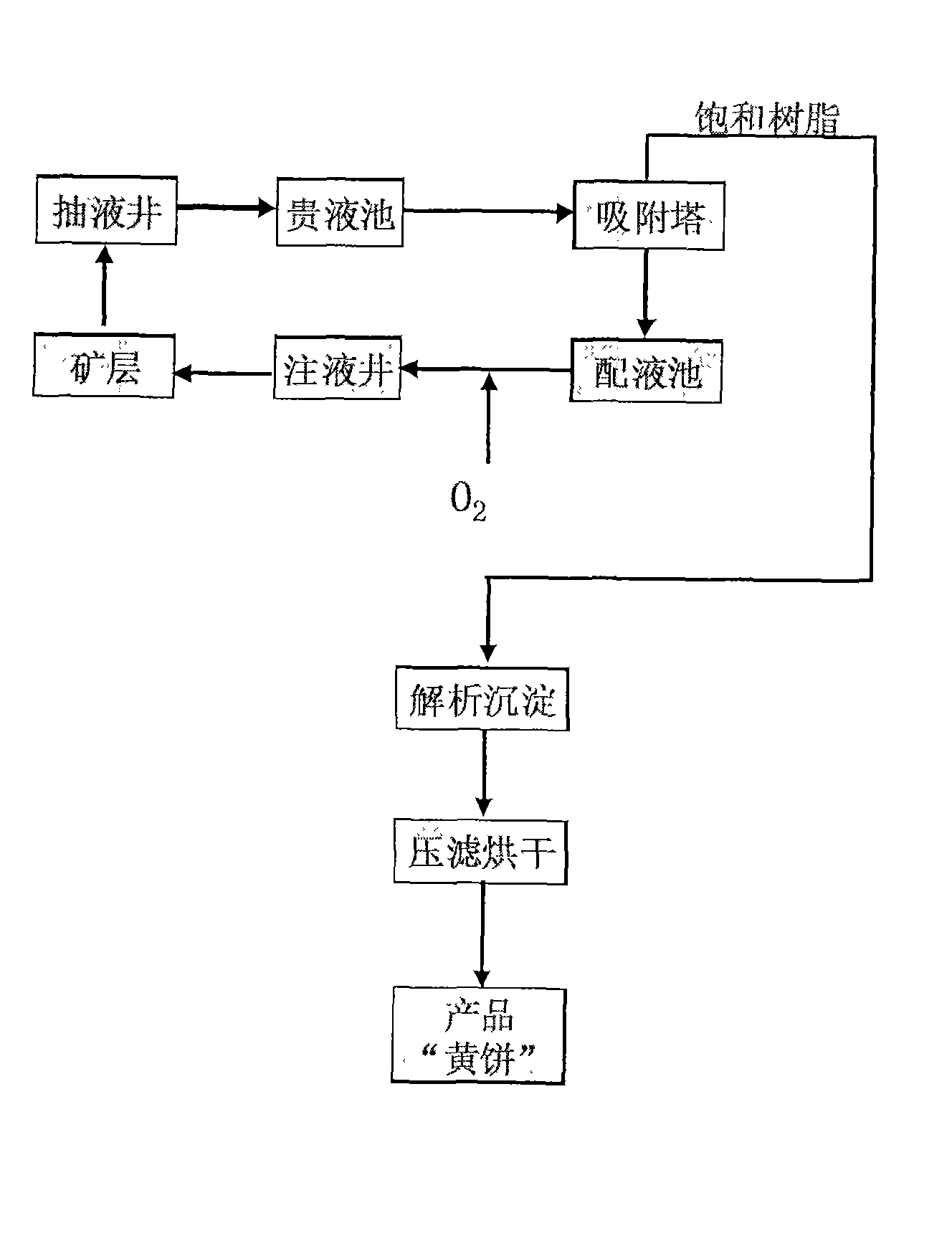 Technique for reagent-free in situ leaching uranium mining from sandstone type uranium deposit