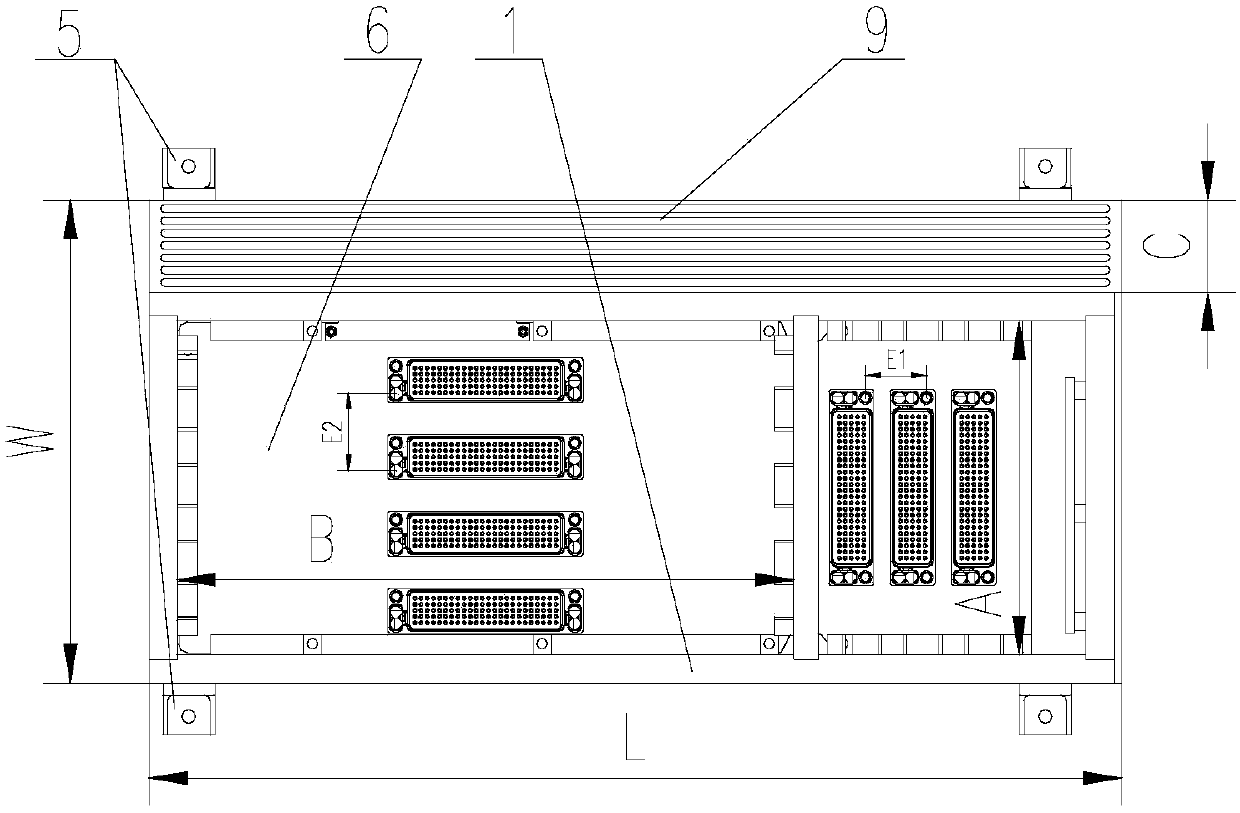 Ruggedized computer suitable for multiple sizes and specifications of modules