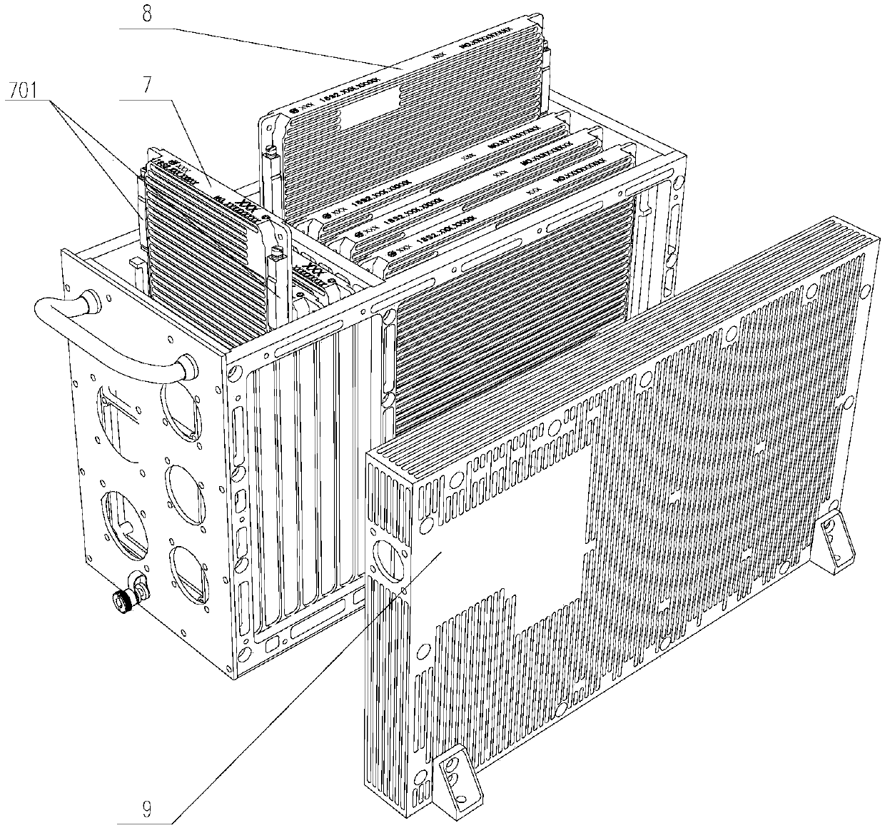 Ruggedized computer suitable for multiple sizes and specifications of modules