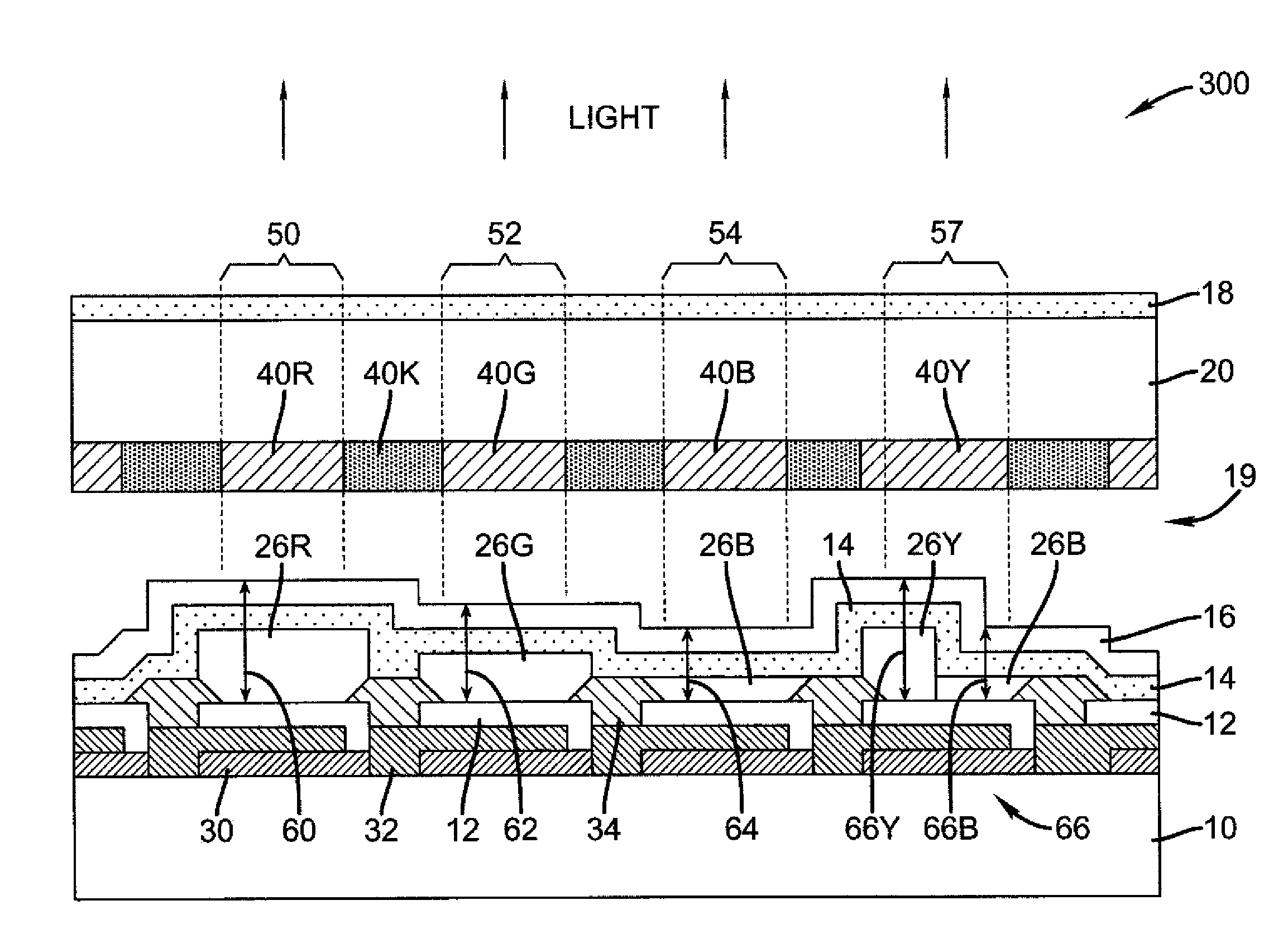 LED device having improved light output