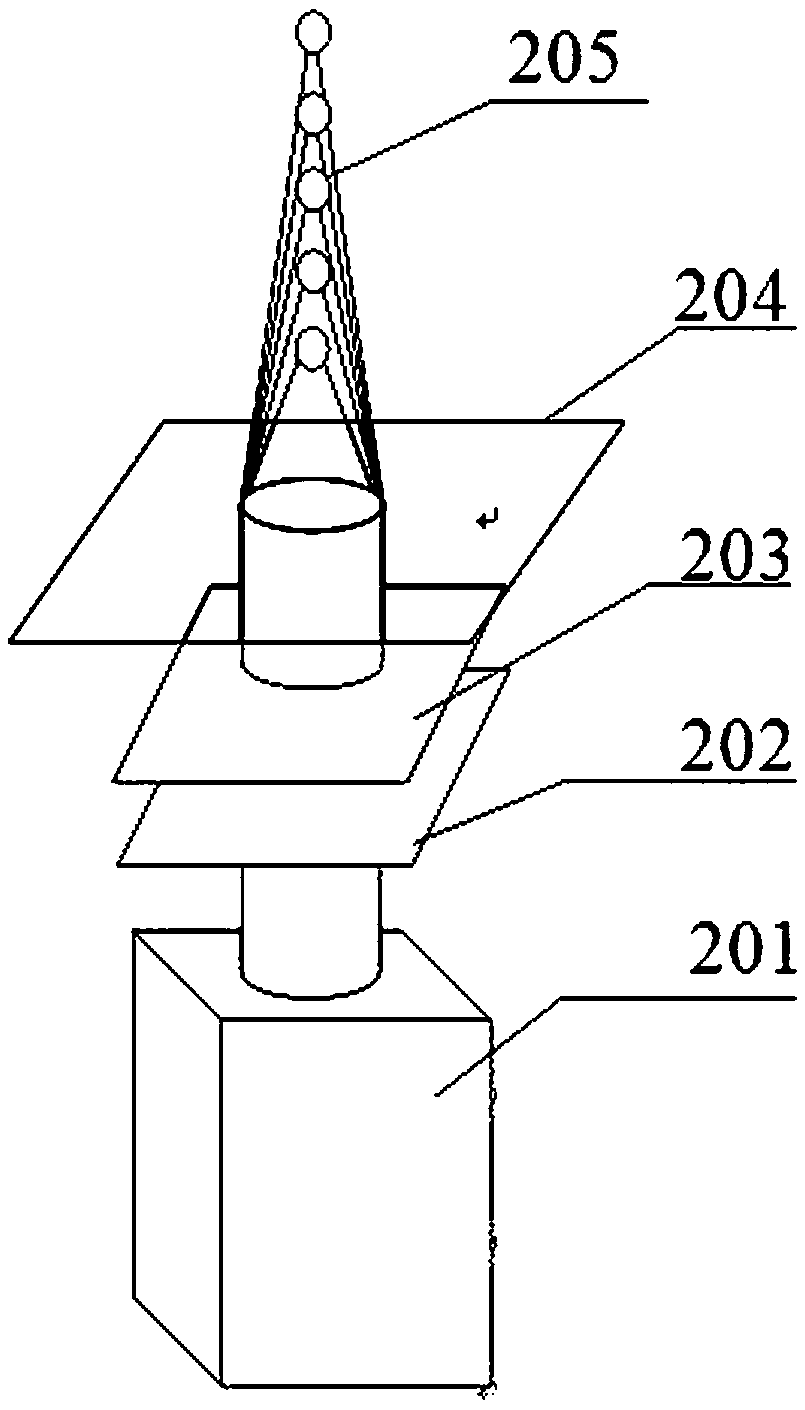 Meta-structure surface member generating nanometer scale vertical light spot chain and generation method thereof