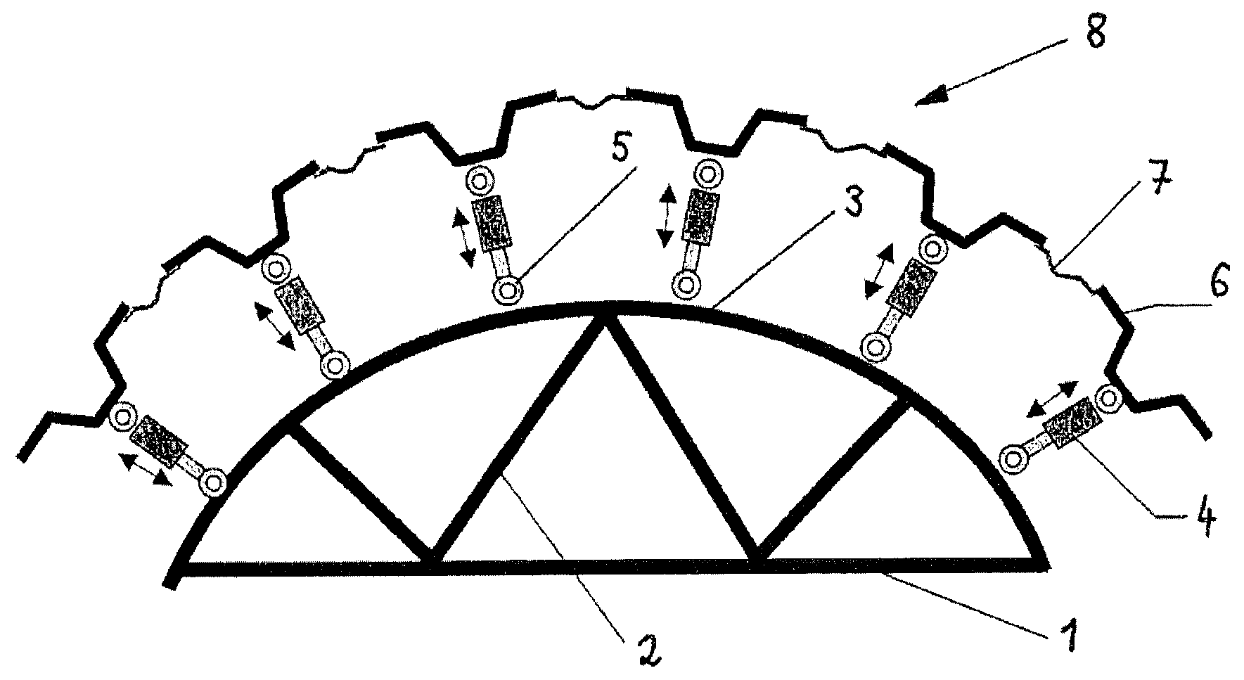 Device and method for manufacturing a fiber-reinforced composite fuselage shell for an aircraft