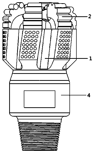 Diamond-impregnated bit of arc tooth