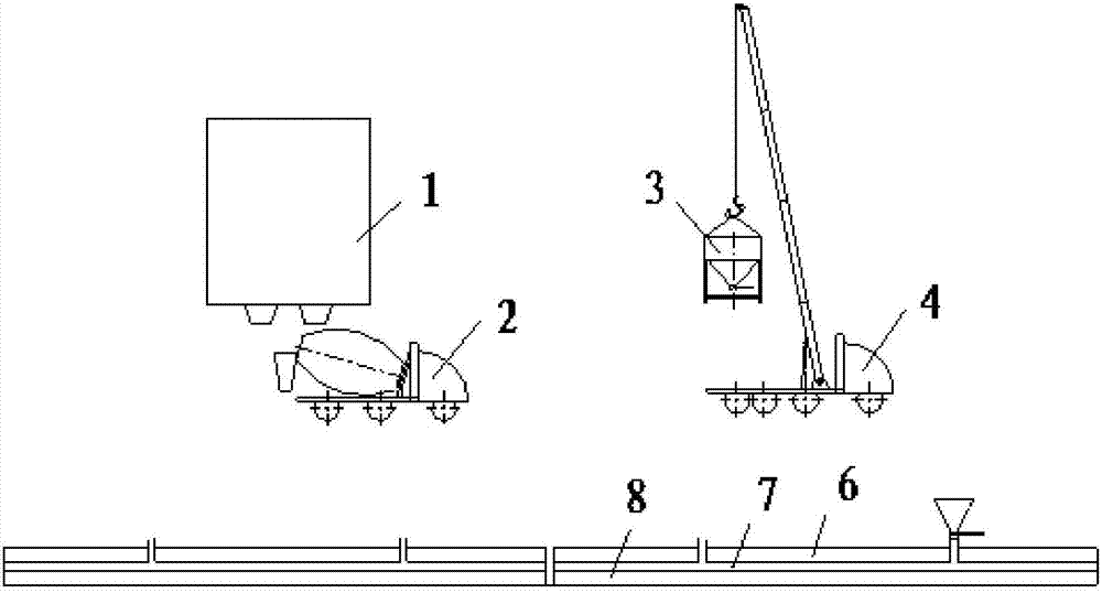 Self compact concrete construction system and construction method thereof