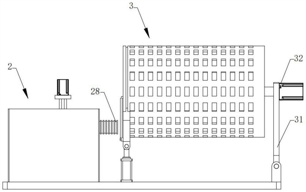 Raw material processing device for vinegar processing